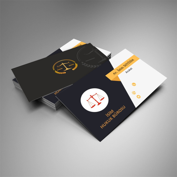 Avukatlık & Hukuk Bürosu Kartvizitleri