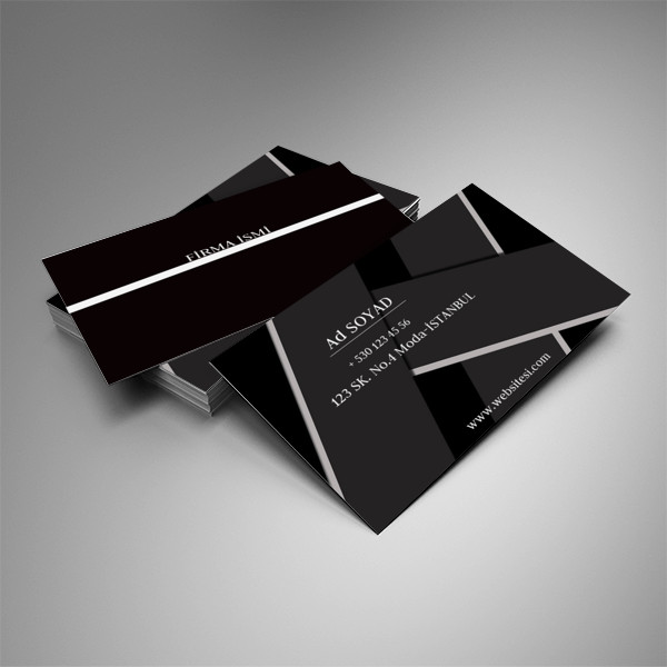 Siyah beyaz kartvizit