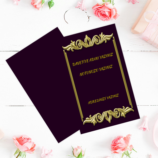 genel amaçlı davetiye