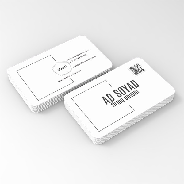 Geometrik Kartvizit 2 Oval