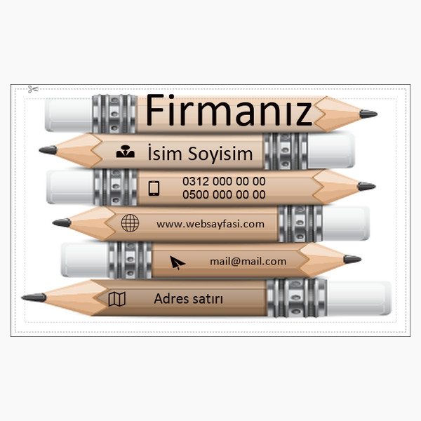 kalem  tasarım kartvizit