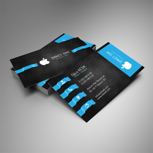 Siyah Mavi Kurumsal Sade