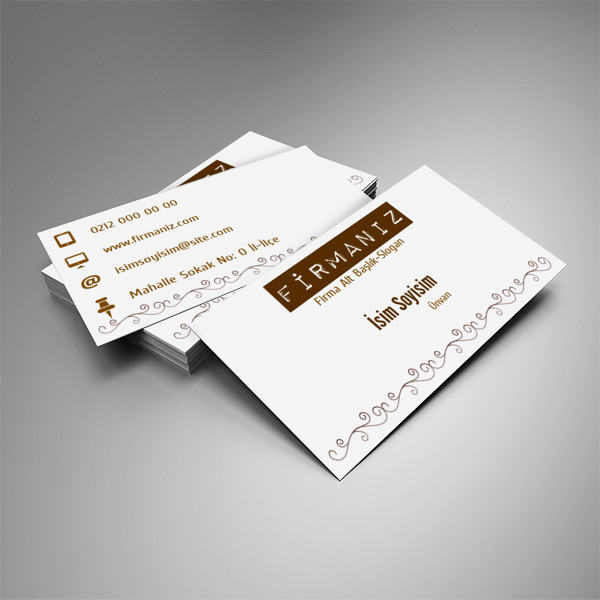 Sade Çok Amaçlı Kartvizit