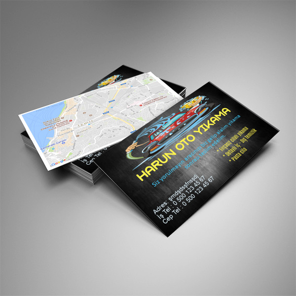 Oto Yıkama Kartvizit