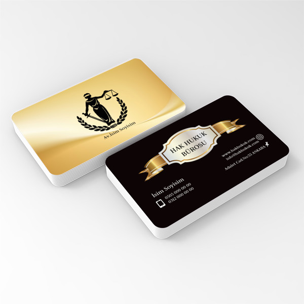 Avukat Oval Kartvizit