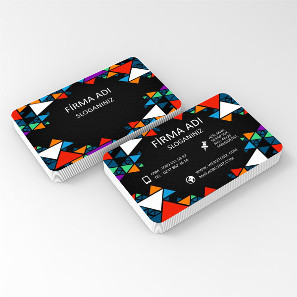 OVAL KARTVİZİT RENKLİ