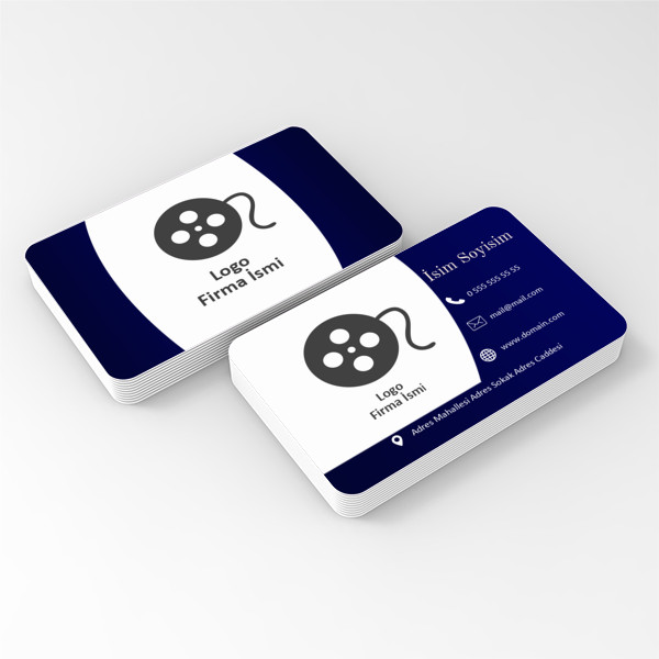 Mavi Rüya Oval Kartvizit