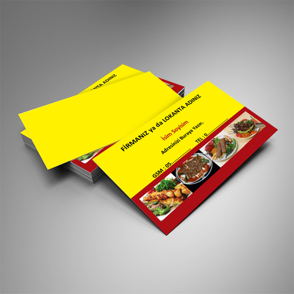 Lokanta ve Yemek İşleri İçin Kartvizit