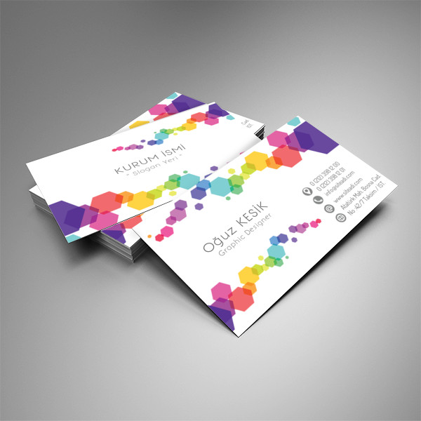 Renkli Tasarım Kartvizit