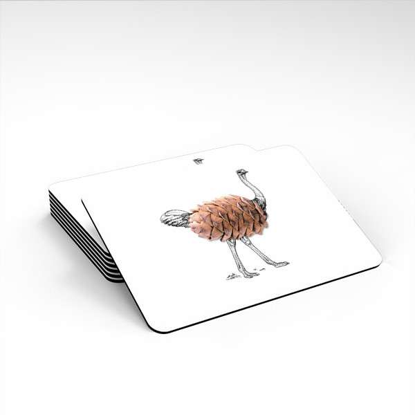 Devekuşu Temalı Objeart Tasarımlı Magnet